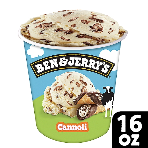Ben & Jerry's Cannoli Mascarpone Ice Cream Pint 16 oz