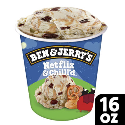 Ben & Jerry's Netflix & Chilll'd Peanut Butter Ice Cream, one pint, 16 Ounce