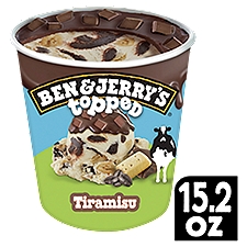 Ben & Jerry's Topped Tiramisu Ice Cream, 15.2 oz, 15.2 Fluid ounce