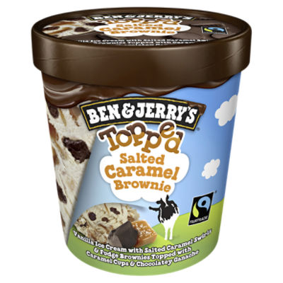 Ben & Jerry's Salted Caramel Brownie Topped, Ice Cream