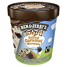 Ben & Jerry's Salted Caramel Brownie Topped, Ice Cream, 15.2 Fluid ounce