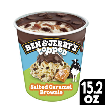 Ben & Jerry's Salted Caramel Brownie Topped Ice Cream, 15.2 fl oz, 15.2 Fluid ounce