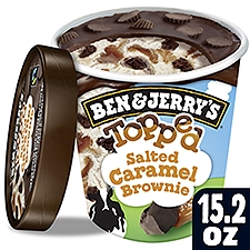 Ben & Jerry's Salted Caramel Brownie Topped Ice Cream, 15.2 fl oz, 15.2 Fluid ounce