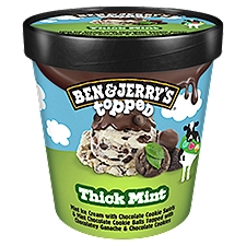 Ben & Jerry's Topped Thick Mint, Ice Cream, 15.2 Fluid ounce