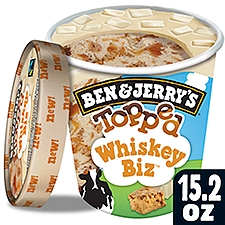 Ben & Jerry's Whiskey Biz Topped, Ice Cream, 15.2 Fluid ounce