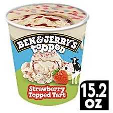 Ben & Jerry's Strawberry Topped Tart Ice Cream, 15.2 fl oz, 15.2 Fluid ounce