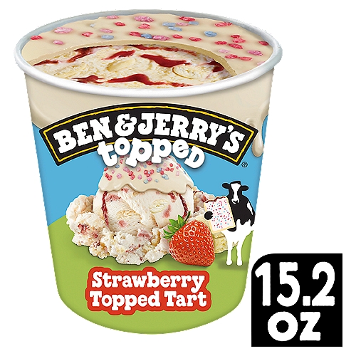 Ben & Jerry's Strawberry Topped Tart Ice Cream, 15.2 fl oz
