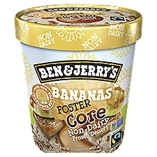 Ben & Jerry's Non-Dairy Bananas Foster Core, Frozen Dessert, 1 Pint