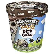 Ben & Jerry's Dirt Cake Topped, Ice Cream, 15.2 Fluid ounce