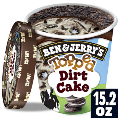 Ben & Jerry's Dirt Cake Topped Ice Cream, 15.2 fl oz, 15.2 Fluid ounce