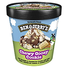 Ben & Jerry's Chewy Gooey Cookie, Ice Cream, 1 Pint