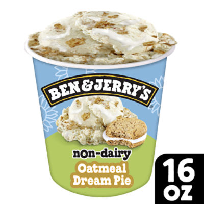 Ben & Jerry's Oatmeal Dream Pie Frozen Dessert Non-Dairy 16 oz, 1 Pint