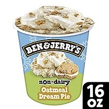 Ben & Jerry's Oatmeal Dream Pie Frozen Dessert Non-Dairy 16 oz