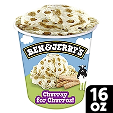 Ben & Jerry's Churray For Churros! Cinnamon Ice Cream Pint 16 oz