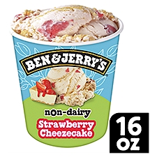 Ben & Jerry's Non-Dairy Strawberry Cheezecake Frozen Dessert 16 oz, 16 Fluid ounce