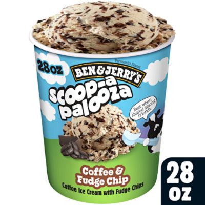 Ben & Jerry's Scoop-a Palooza Coffee & Fudge Chip Ice Cream, 28 fl oz