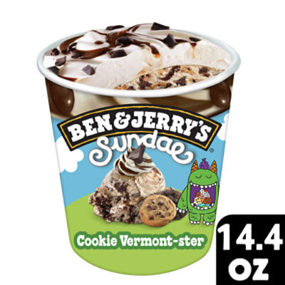 Ben & Jerry's Sundae Cookie Vermont-Ster Vanilla Ice Cream, 14.4 fl oz