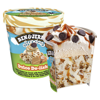 Ben & Jerry's Sundae Dulce De-Lish! Salted Caramel Ice Cream, 14.4