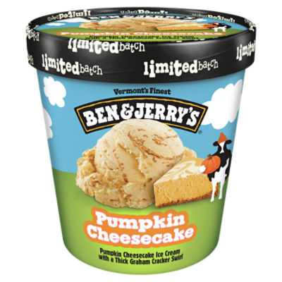Ben & Jerry's Pumpkin Cheesecake Ice Cream 16 oz