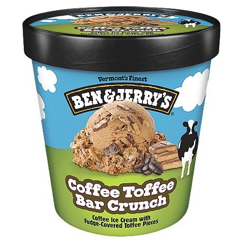 Rich and creamy coffee ice cream with chunks of fudge-covered toffee bar pieces. It's a simply fantastic fan favorite that will have you buzzing with every bite!