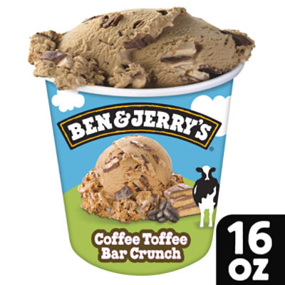 Ben & Jerry's Ice Cream Coffee Toffee Bar Crunch 16 oz