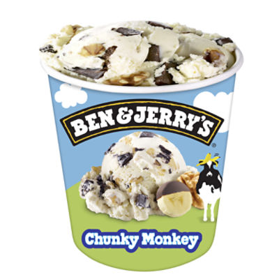 Pathologisch waterval verwarring Ben & Jerry's Vermont's Finest Chunky Monkey Banana Ice Cream with Fudge  Chunks & Walnuts, 1 pint