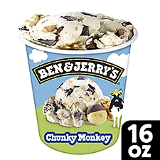 Ben & Jerry's Chunky Monkey, Ice Cream, 16 Ounce