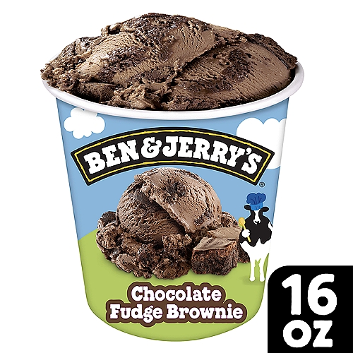 Ben & Jerry's Vermont's Finest Chocolate Fudge Brownie Ice Cream, one pint
Chocolate Ice Cream with Fudge Brownies

The fabulously fudgy brownies in this flavor come from New York's Greyston Bakery, where producing great baked goods is part of their greater-good mission to provide jobs & training to low-income city residents.