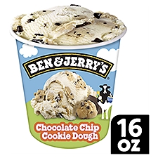 Ben & Jerry's Vermont's Finest Chocolate Chip Cookie Dough Ice Cream, one pint, 16 Pint