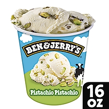 Ben & Jerry's Pistachio Pistachio Ice Cream Pint 16 oz