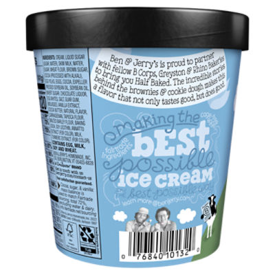 Ben & Jerry's Vermont's Finest Half Baked Ice Cream, 16 oz