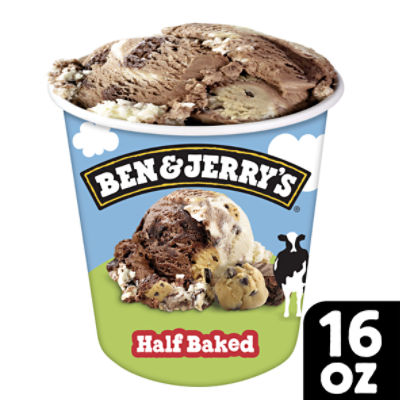 Ben & Jerry's Vermont's Finest Half Baked Ice Cream, 16 oz, 16 Fluid ounce