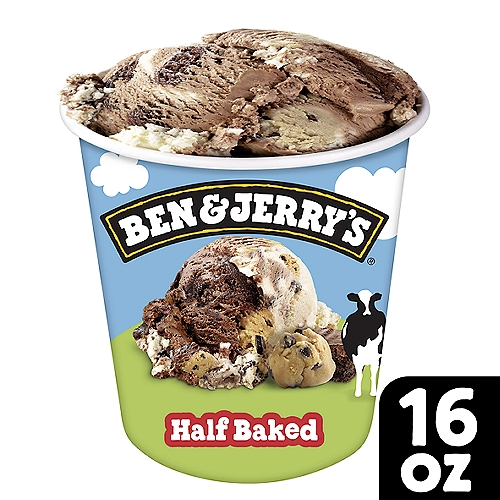 A delectable dance of Chocolate Chip Cookie Dough and Chocolate Fudge Brownie.