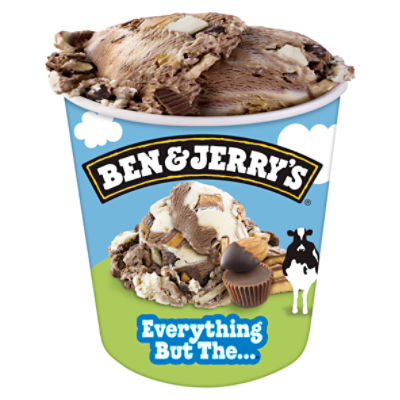 Ben & Jerry's Everything But The…® Chocolate & Vanilla Ice Cream Pint 16 oz  - The Fresh Grocer