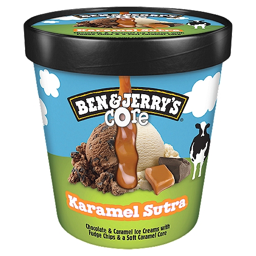 A core of soft caramel surrounded by chocolate and caramel ice creams with chocolatey chunks. Close your eyes and repeat after us: I deserve this. I deserve this.