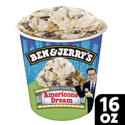 Ben & Jerry's Vermont's Finest Stephen Colbert's Americone Dream Ice Cream, 16 oz
