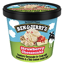 Ben & Jerry's Strawberry Cheesecake Ice Cream, 4 fl oz, 4 Fluid ounce