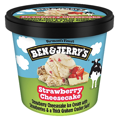 Ben & Jerry's Strawberry Cheesecake Ice Cream, 4 fl oz