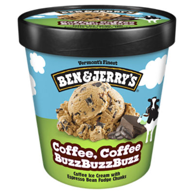 Ben & Jerry's Coffee Coffee BuzzBuzzBuzz! Ice Cream 16 oz, 1 Pint