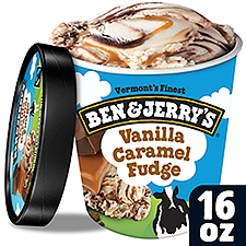 Ben & Jerry's Vanilla Caramel Fudge Ice Cream Pint 16 oz, 1 Pint