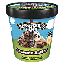 Ben & Jerry's Brownie Batter Core, Ice Cream, 16 Ounce