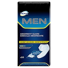 Tena Men Moderate Discreet and Secure, Absorbent Guard, 20 Each