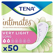 Tena Intimates Very Light Long Liners, 50 count
