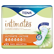 TENA Intimates Pads, Ultimate, 33 Each