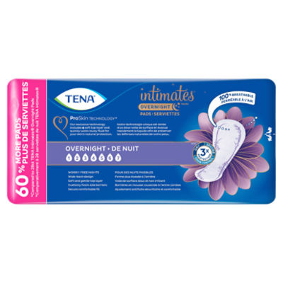 Tena Intimates Extra Coverage Overnight Incontinence Pads - La Paz