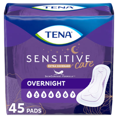 Sensitive Care Extra Coverage Overnight Incontinence Pads