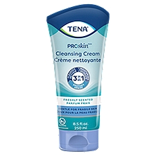 TENA Proskin Cleansing Cream - Freshly Scented, 8.5 Fluid ounce