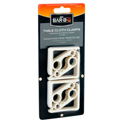 Mr. Bar-B-Q Spring Loaded Adjustable Table Cloth Clamps, 4 each, 4 Each