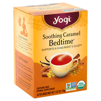Yogi Soothing Caramel Bedtime Herbal Supplement, 16 count, 1.07 oz