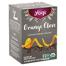 Yogi Orange Clover Tea Bags, 16 count, 1.12 oz